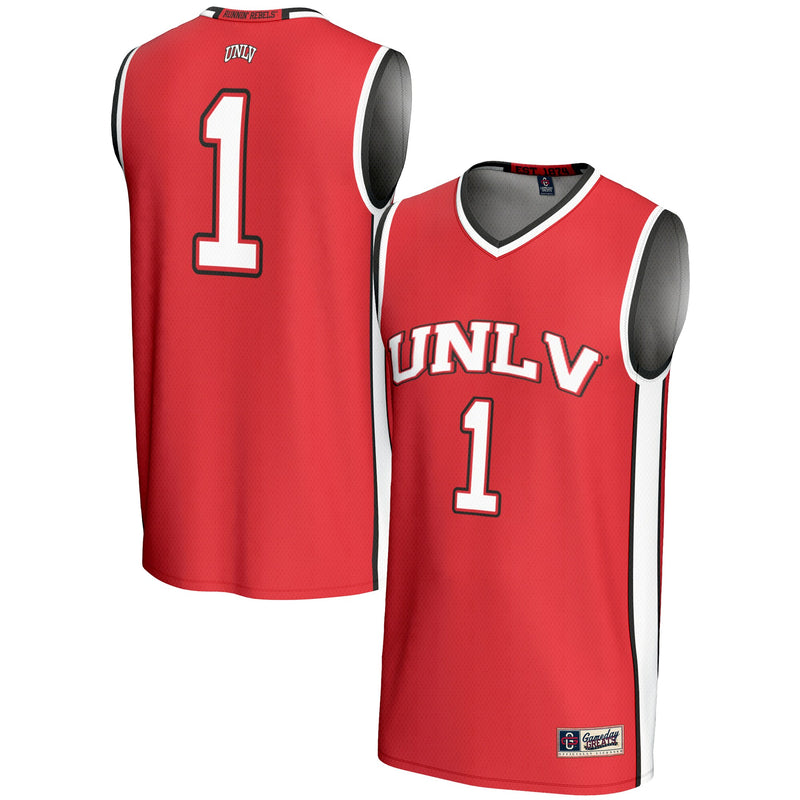 #1 UNLV Rebels Lightweight Basketball Jersey - Scarlet