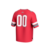 #00 UNLV Rebels Lightweight Collegiate Football Fashion Jersey - Scarlet