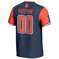 Illinois Fighting Illini NIL Pick-A-Player Lightweight Softball Jersey - Navy