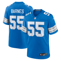 Detroit Lions Derrick Barnes Blue Team Game Jersey