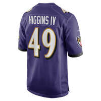 Baltimore Ravens Jay Higgins IV Purple Team Game Jersey
