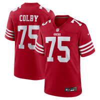 San Francisco 49ers Connor Colby Scarlet Team Game Jersey