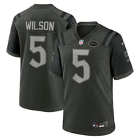 New York Jets Garrett Wilson Gotham Green 2025 Rivalries Collection Game Jersey