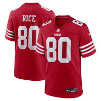 San Francisco 49ers Jerry Rice Scarlet Retired Team Player Game Jersey