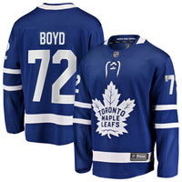 Toronto Maple Leafs Travis Boyd Blue Home Breakaway Jersey