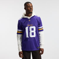 Minnesota Vikings Justin Jefferson Purple Team Stitched Limited Jersey