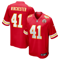 Kansas City Chiefs James Winchester Red Game Jersey
