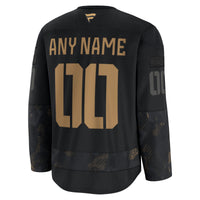New York Rangers Black 2024 Military Appreciation Custom Practice Jersey