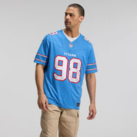 Tennessee Titans Jeffery Simmons Light Blue Team Stitched Limited Jersey