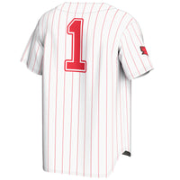 #1 Illinois State Redbirds Lightweight Baseball Jersey - White