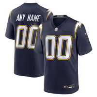 Los Angeles Chargers Navy Alternate Super Chargers Game Custom Jersey