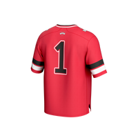 #1 Valdosta State Blazers Lightweight Collegiate Football Fashion Jersey - Red