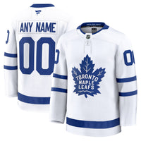 Toronto Maple Leafs White Away Premium Custom Jersey