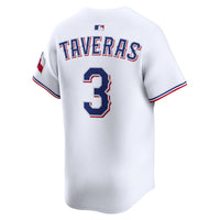 Texas Rangers Leody Taveras White Home Limited Player Jersey