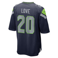Seattle Seahawks Julian Love College Navy Game Jersey