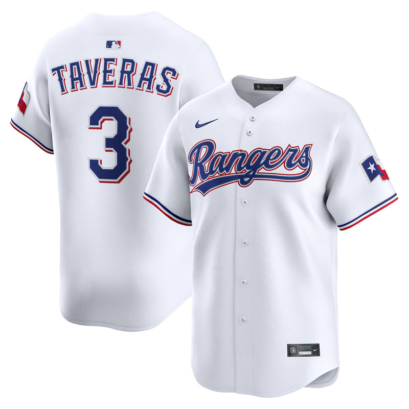 Texas Rangers Leody Taveras White Home Limited Player Jersey