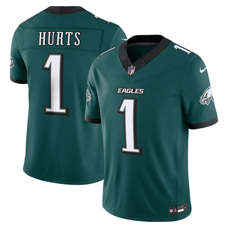 Philadelphia Eagles Jalen Hurts Midnight Green Team Stitched Limited Jersey