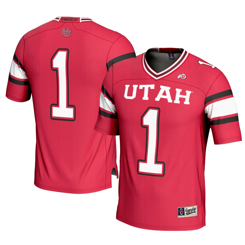 #1 Utah Utes Football Jersey - Cardinal