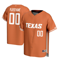Texas Longhorns NIL Pick-A-Player Lightweight Baseball Jersey - Burnt Orange