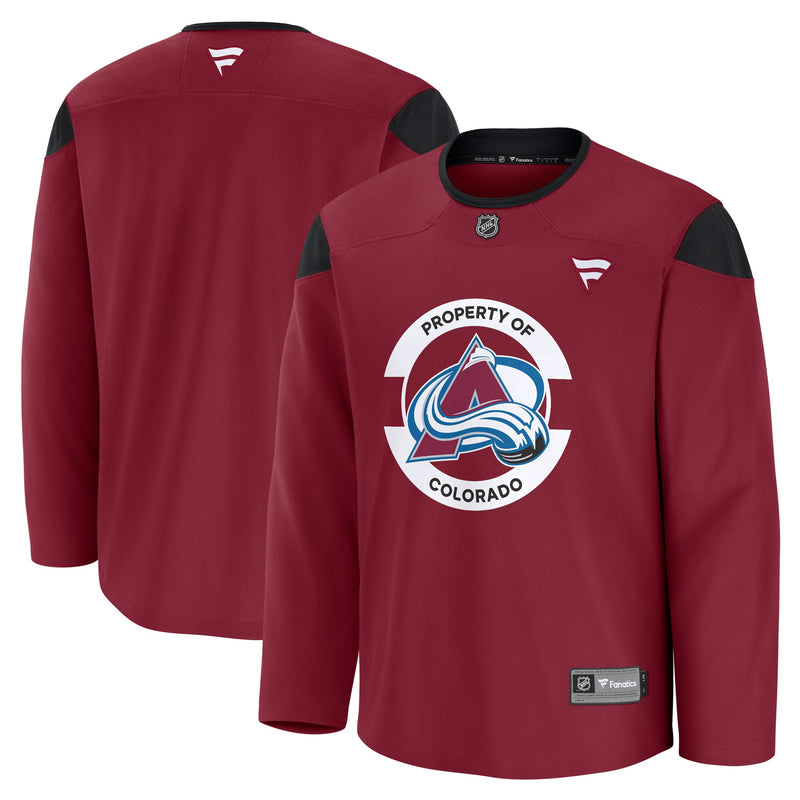 Colorado Avalanche Burgundy Practice Jersey