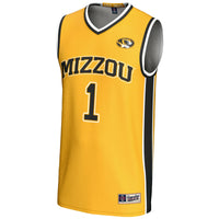 #1 Missouri Tigers Lightweight Basketball Jersey - Gold
