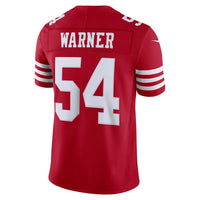 San Francisco 49ers Fred Warner Scarlet Team Stitched Limited Jersey