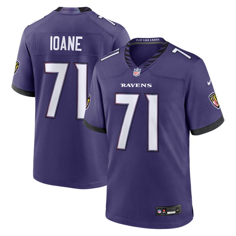 Baltimore Ravens Olaivavega Ioane Purple 2026 NFL Draft First Round Pick No. 14 Team Game Jersey