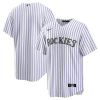 Colorado Rockies White Home Big & Tall Replica Jersey