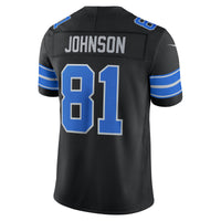 Detroit Lions Calvin Johnson Black Alternate Stitched Retired Limited Jersey