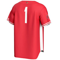 #1 Illinois State Redbirds Lightweight Baseball Jersey - Red