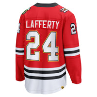 Chicago Blackhawks Sam Lafferty Red Centennial Breakaway Player Jersey