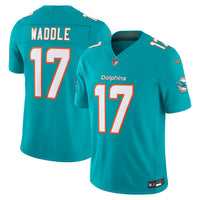 Miami Dolphins Jaylen Waddle Aqua Team Stitched Limited Jersey