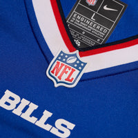 Buffalo Bills Kent Hull Royal Game Retired Player Jersey