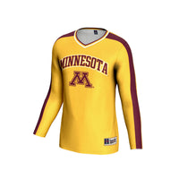 Minnesota Golden Gophers #1 Lightweight Volleyball Fashion Jersey - Gold