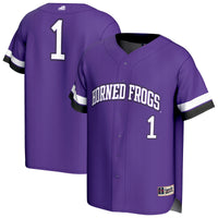 TCU Horned Frogs Lightweight Collegiate Baseball Fashion Jersey - Purple