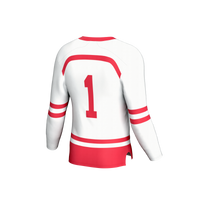 Boston University Lightweight Collegiate Hockey Fashion Jersey - White