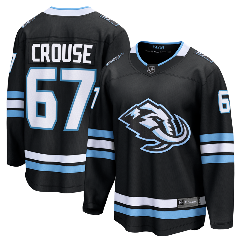 Utah Mammoth Lawson Crouse Black Home Breakaway Player Jersey