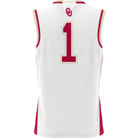 #1 Oklahoma Sooners Lightweight Basketball Jersey - White