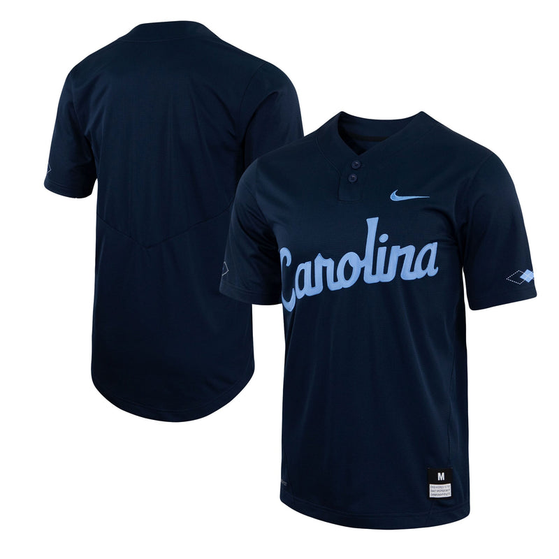 Navy North Carolina Tar Heels Two-Button Replica Baseball Jersey