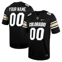 Colorado Buffaloes Custom Football Game Jersey - Black