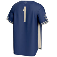 #1 Georgetown Hoyas Lightweight Baseball Fashion Jersey - Navy