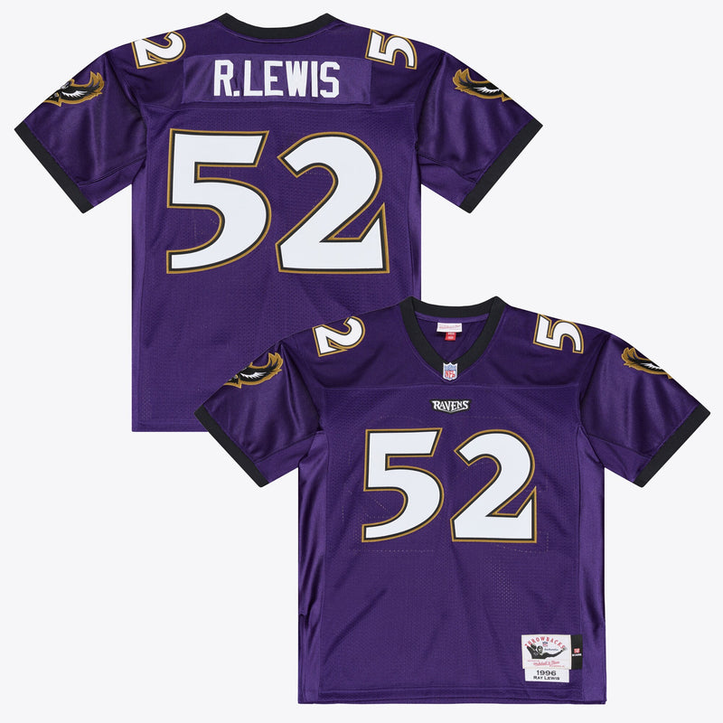 Baltimore Ravens Ray Lewis Purple 1996 Authentic Throwback Jersey