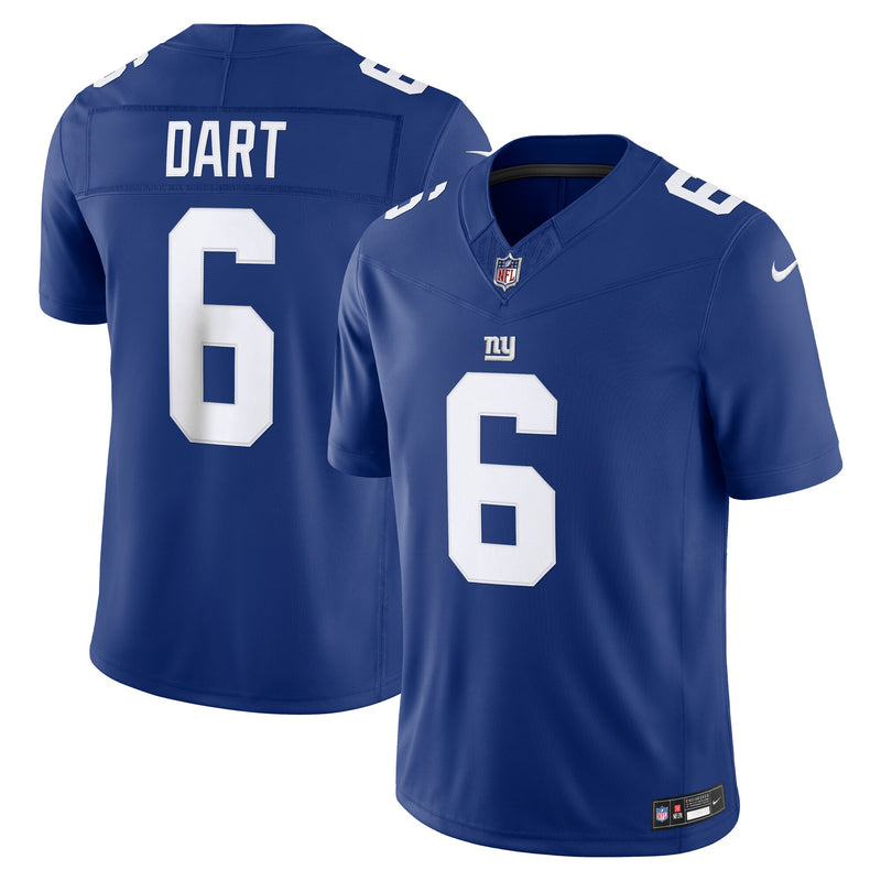 New York Giants Jaxson Dart Royal Team Stitched Limited Jersey