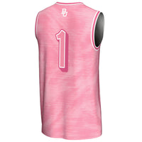 #1 Baylor Bears Lightweight Basketball Fashion Jersey - Pink