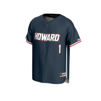 #1 Howard Bison Lightweight Baseball Fashion Jersey - Navy