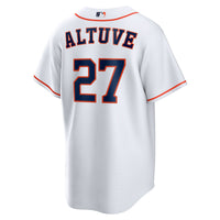 Houston Astros Jose Altuve White Home Replica Player Name Jersey