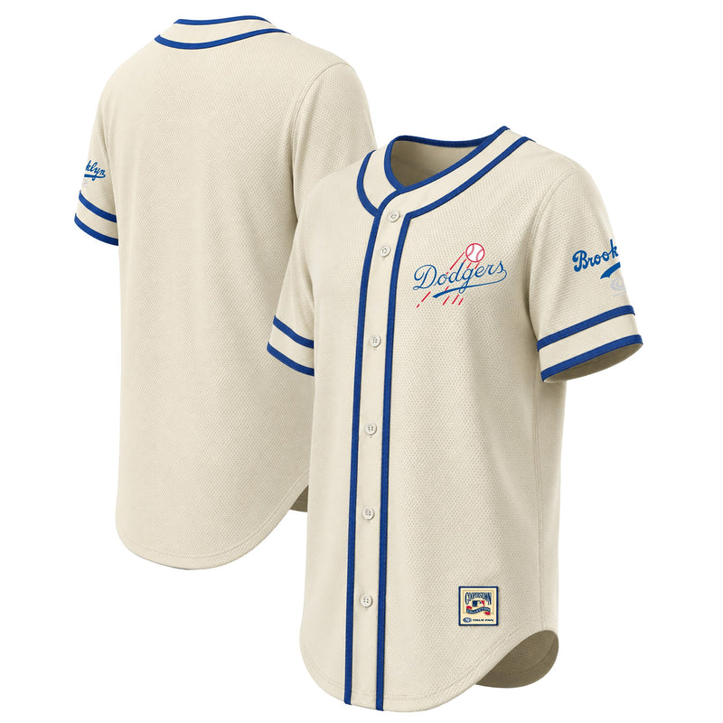 Los Angeles Dodgers Natural Throwback Fashion Jersey
