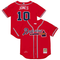 Atlanta Braves Chipper Jones Red 2006 Cooperstown Collection Authentic Jersey