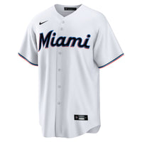 Miami Marlins White Home Blank Replica Jersey
