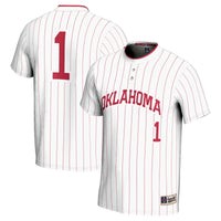 #1 Oklahoma Sooners Lightweight Softball Jersey - White